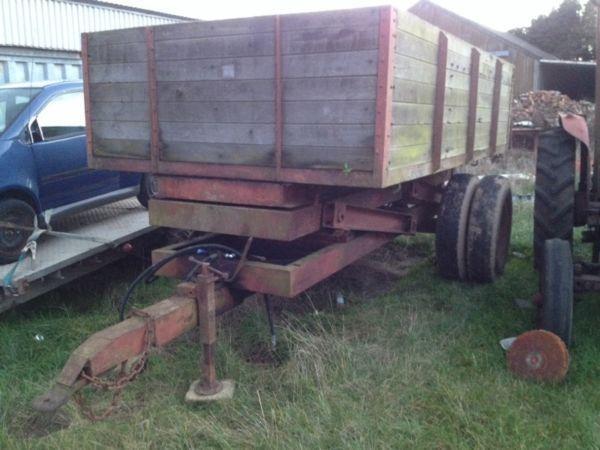 Farm tipping trailer , tipper farm agricultural, 6 tonne high lift