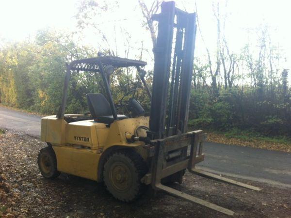Hyster diesel forklift with side shift solid tyres 3 ton lift