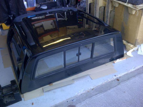 BLACK Hard Top & Bed Rug - 12 months old - good condition - Fits 2012 Toyota Hilux Double cab models