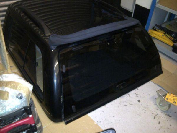 BLACK Hard Top & Bed Rug - 12 months old - good condition - Fits 2012 Toyota Hilux Double cab models