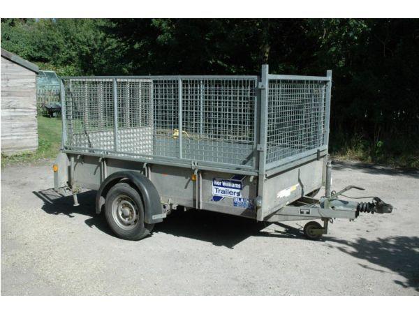 Iford Williams GD85 trailer with ramp and mesh kit