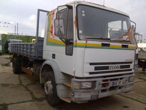 Left hand drive Iveco Eurocargo 150E18 15 ton tipper on springs suspension. Year: 1993