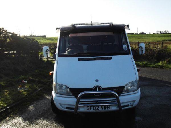 2002 mercedes sprinter long wheel base recovery truck motd /taxd ready for work
