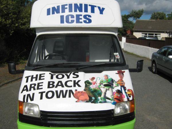icecream van newly refurbished j reg year 92 long mot and tax 40.000 miles excellant condition