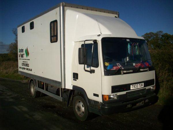 LEYLAND DAF 45 130 7.5 TON HORSEBOX 1999 2/3? STALL'S WITH DAY LIVING. IDEAL HUNTING/SHOW LORRY
