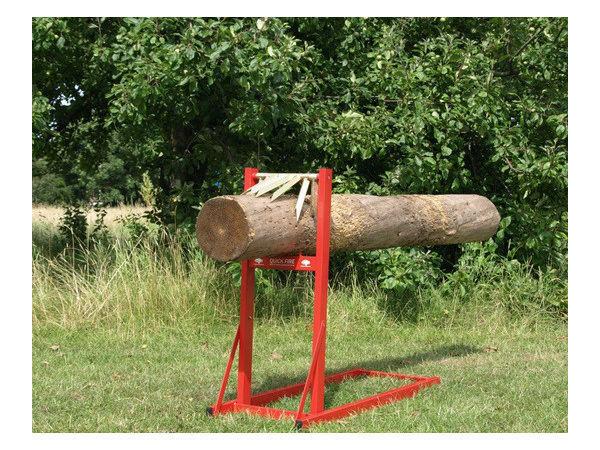 SAW HORSE WOOD LOG HOLDER CHAINSAW TIMBER CUTTING QUICK FIRE FAST LOADING