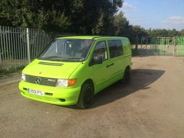 Mercedes vito green factory crewvan