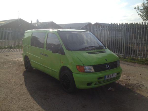 Mercedes vito green factory crewvan