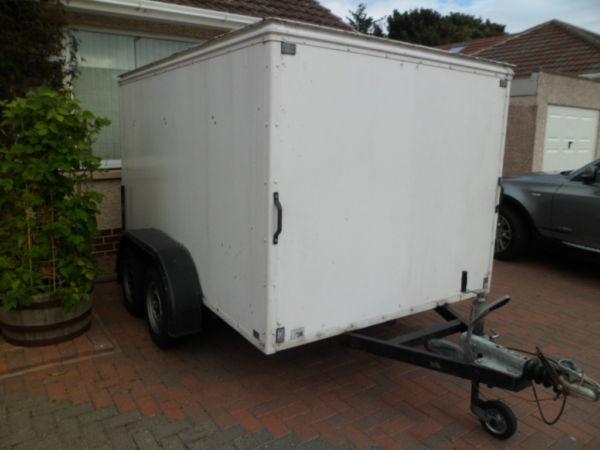 Double Axel trailer, roller shutter, Dry Ready to go £550 ONO cash as seen 07905013221(not Ifor Will