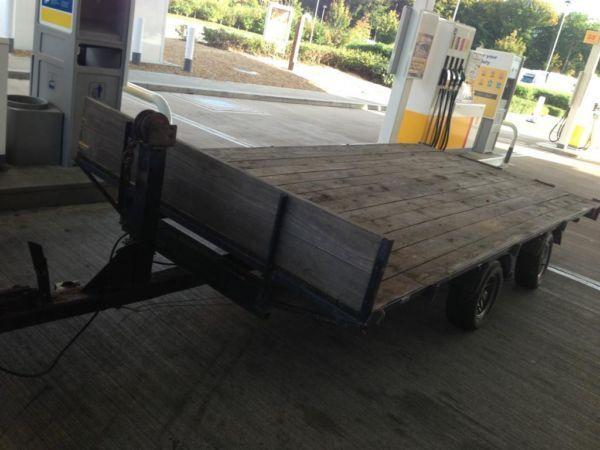 car transporter trailer with ramps