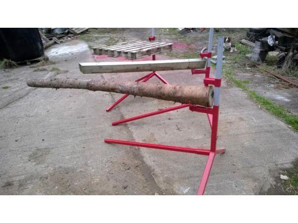 LOG HOLDER (for cutting firewood, logs, pallets with chainsaw)