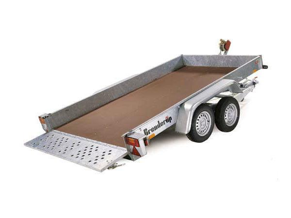BRENDERUP GALVANISED CAR TRAILER - 12' X 6' PLANT TIPPING BODY