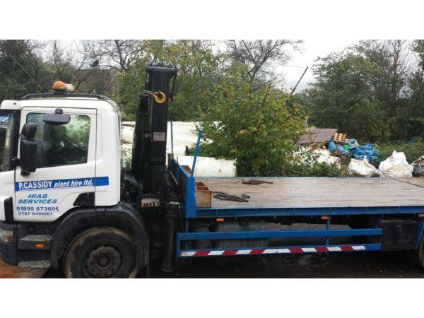 hiab scania plant lorry