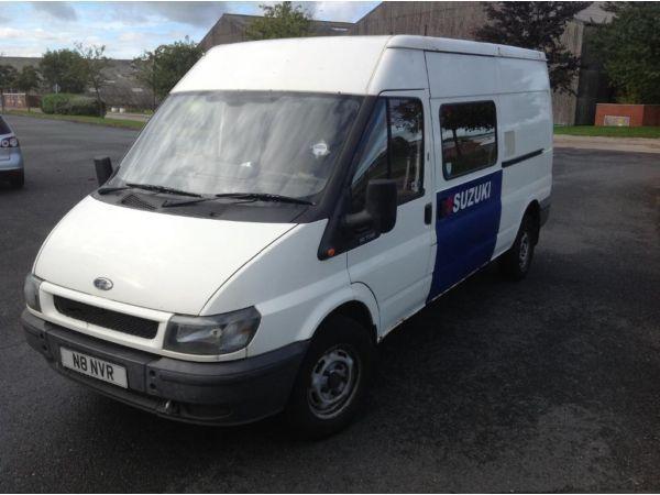 Ford transit 90 t350 lwb med roof 2004 with private red'g plate poss px Enduro trials or mx bike