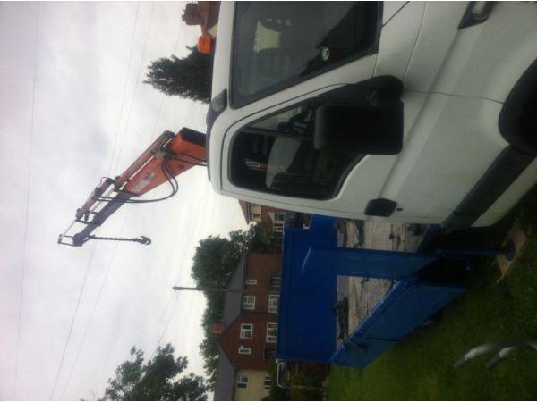 Iveco daily pickup with hiab