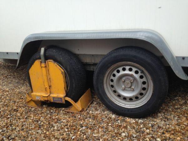 Box Trailer Brenderup 10 x 5 with wheel clamp and hitch lock