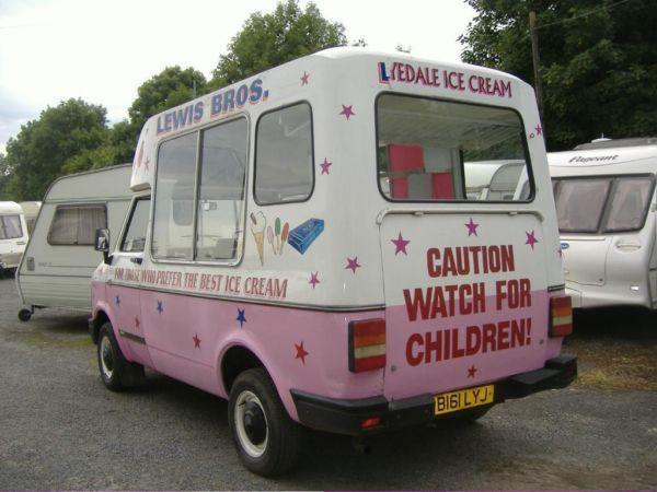 1985 bedford DIESEL ice cream van.. whitby morrison body