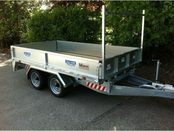 dale kane 10 x 5,6 flatbed dropside 3 tonne trailer ( not nugent or ifor williams )