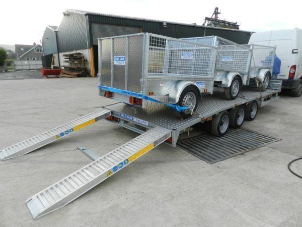dale kane 16 x 6,6 flatbed lowloader tri axle trailer ( not ifor williams nugent indespension