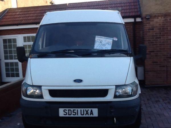 51 plate,ford transit ,good running with road tax and MOT,1.5 k miles 4 previous owners,only 1750/