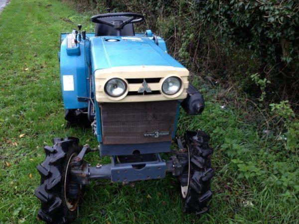 MITSUBISHI D1450 4WD COMPACT TRACTOR WITH ROTOVATOR EXCELLENT CON COMPACT INC VAT