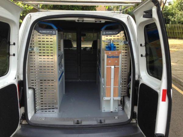 VW Caddy Van 2007 with Sortimo racking fitted