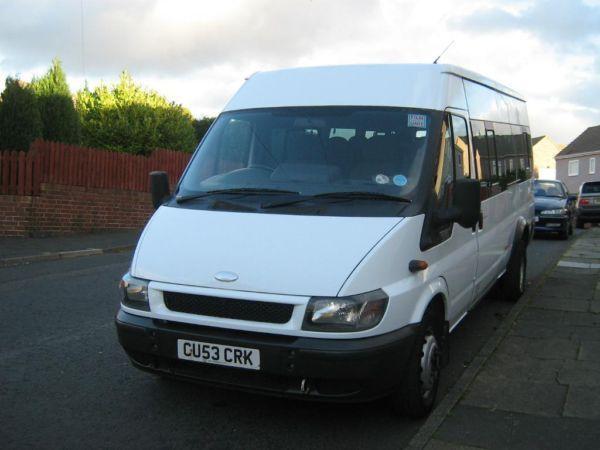 Ford Transit 53 plate 17 seater mini bus