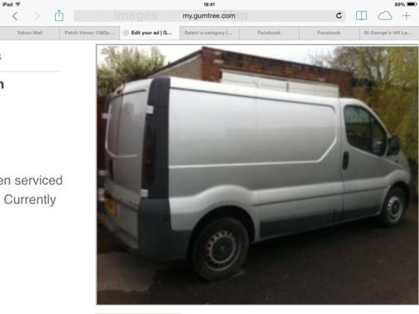 Vauxhall vivaro diesel 2700 DTI