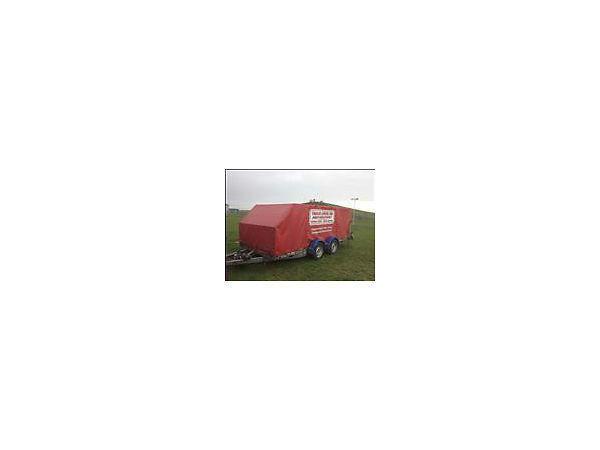 COVERED CAR TRAILER FOR SALE