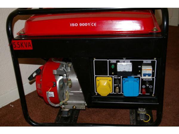 For Sale Generator 8hp gs 240cc petrol 110 volts & 230volts socket 5.5KVA Make a reasonable offer