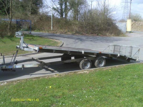 'INDESPENSION TRAILER CAR TRANSPORTER RECOVERY TILTING PLANT 3.5 TON ** DELIVERY/ PX POSSIBLE **'