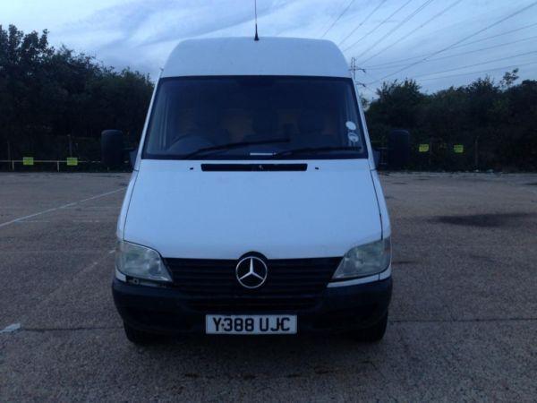 MERCEDES 314 MWB PETROL AND PLG EMISSION ZONE COMPLIED TAX AND MOT GOOD ENGINE AND GEAR 07737456567