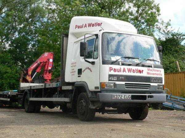 DAF 45 210, 11 TON LORRY FITTED WITH REAR MOUNT AMCO VEBAR CRANE