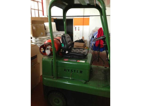 Forklift. Hyster. Great Condition. Well Looked After. Gas Powered. 2 tonne Double Mast Lift.