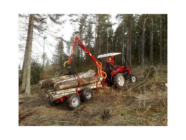 Light Weight Forestry Timber Tailer & Crane