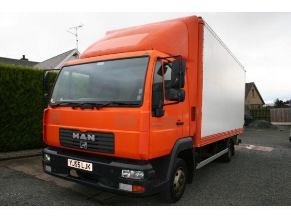 MAN LORRY FOR SALE WITH 18FT BOX BODY AND FOLD AWAY HYDRAULIC TAIL LIFT, GREAT CONDITION