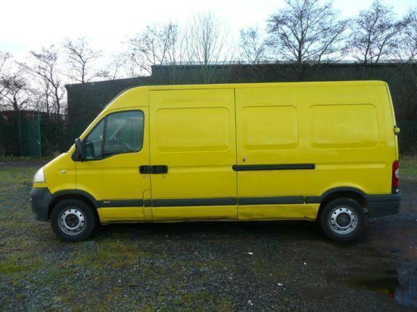 Vauxhall Movano 3500 cdti lwb hightop 2007 MOT'D NO VAT