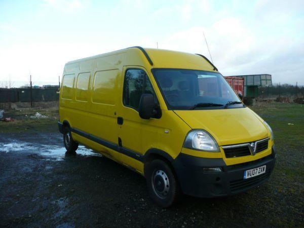 Vauxhall Movano 3500 cdti lwb hightop 2007 MOT'D NO VAT