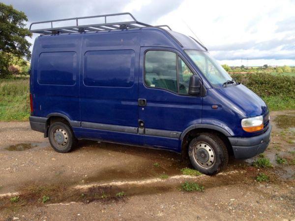 2003 (03) Renault Master high roof van. Blue. Good condition. No VAT.