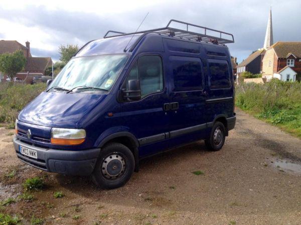 2003 (03) Renault Master high roof van. Blue. Good condition. No VAT.