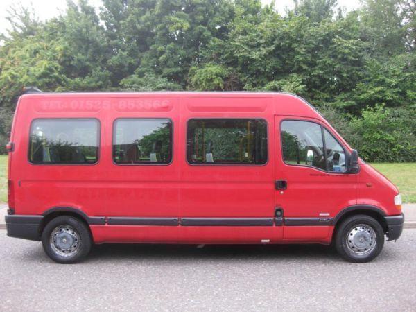 2003 RENAULT MASTER Mini bus/Diesel/12 SEATER/1 OWNER/10 MONTHS MOT AND TAX