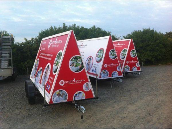 Advertising trailers lowest prices around.