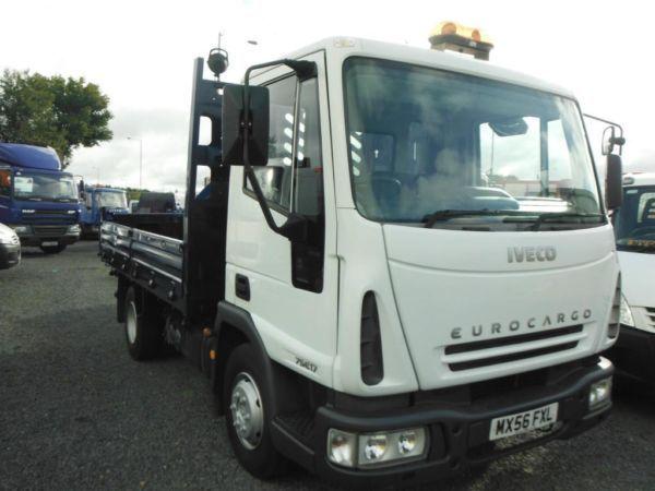 2007 IVECO 75E 17 TIPPER 7500KG GROSS 88000 MILES TAR SHUTES V CLEAN AND TIDY .