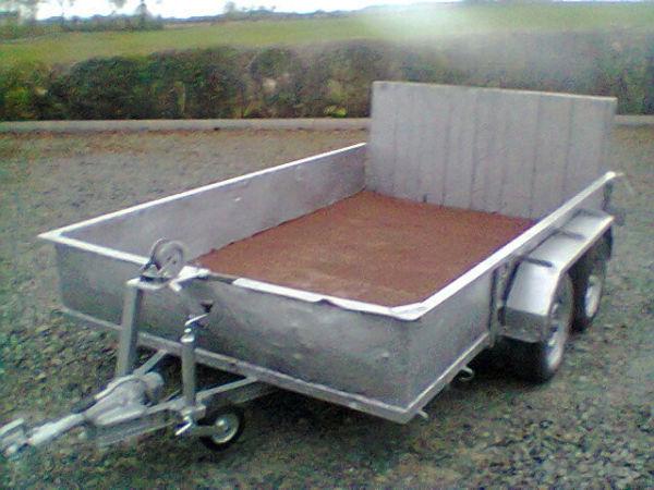 PLANT TRAILER 10 BY 6 ALL STEEL WITH WINCH NEW MUDGUARDS, LIGHTS, JOCKEY WHEEL FLOOR AND SPARE WHEEL