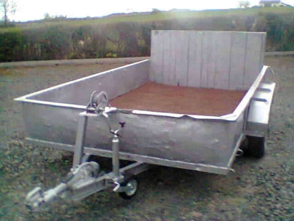 PLANT TRAILER 10 BY 6 ALL STEEL WITH WINCH NEW MUDGUARDS, LIGHTS, JOCKEY WHEEL FLOOR AND SPARE WHEEL